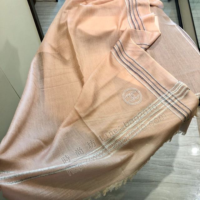 CHANEL圍巾 香奈兒空心紗山羊絨圍巾 香奈兒絕美百搭款專櫃限量女長巾  llwj6726